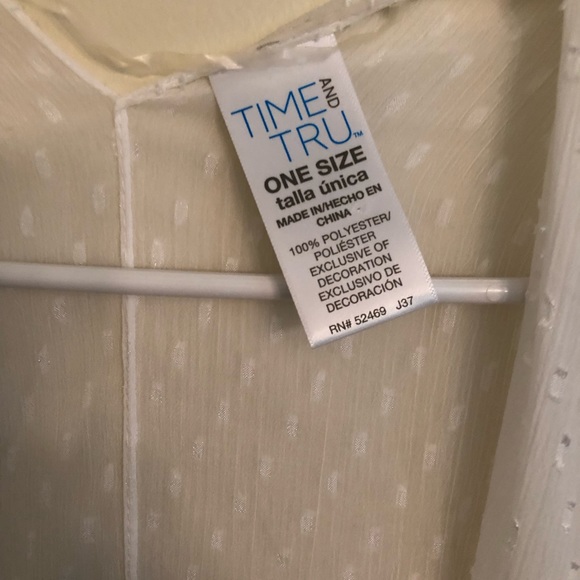 White Swiss dot swim cover up - Picture 4 of 4